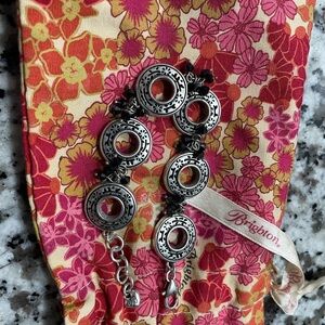 Brighton Circular Silver Bracelet with Floral Pouch